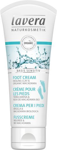 Base de crème pour les pieds sensible, à l'huile de macadamia et à l'argile 75 ml