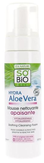 Hydra Aloe Vera Mousse Nettoyant Apaisant Peaux Sensibles 150 ml