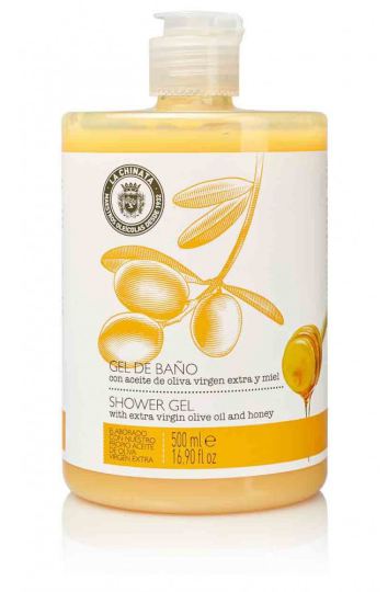 Gel de Bain à l'Huile d'Olive Extra vierge et au miel 500 ml