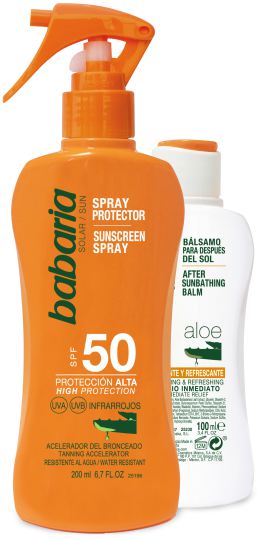 Sunscreen Spray Aloe F-50 + After sun