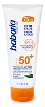 Crème solaire pour le visage Spf 50 de 75 ml