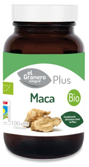 Maca bio 100 + 20 capsules