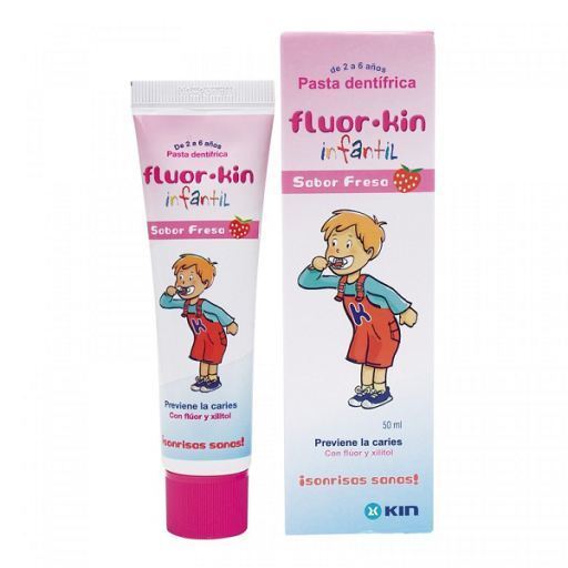 Pâte à la fraise pour bébé Kin Fluor, 50 ml