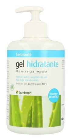 Gel hydratant biologique à l'aloe vera et à la rose musquée 500 ml