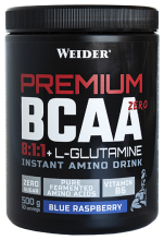 Premium Bcaa 8: 1: 1 + Lglutamine Framboise Bleue 500 gr