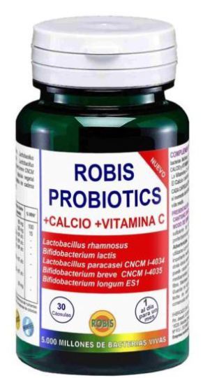 Probiotique + Calcium + Vitamine C 30 gélules