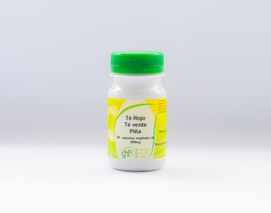 Thé Vert, Thé Rouge et Ananas 60 Gélules 500 mg