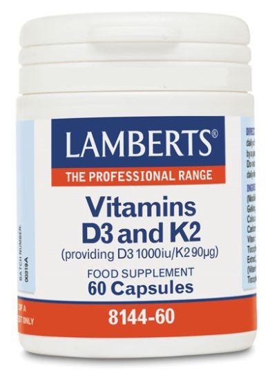 Vitamine D3 1000 UI et K2 90 µg 60 Gélules