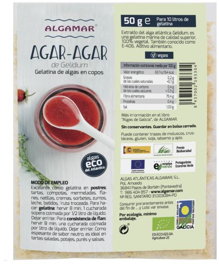 Flocons d'agar 50gr