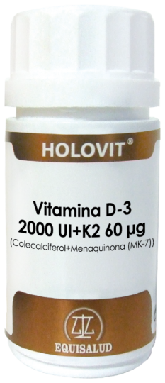 Holovit Vitamine D3 2.000 ui + K2 60 ag 50 cap