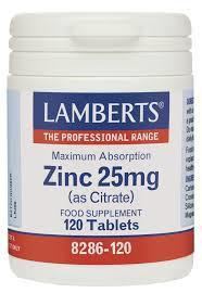 Zinc 25 mg, dose journalière de minéraux 2120 comprimés