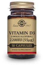 Vitamine D3 2200 ui (55 μg) (Cholecalciferol) 100 Capsules