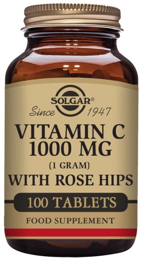 Vitamine C 1000mg Rose Hips 100Com