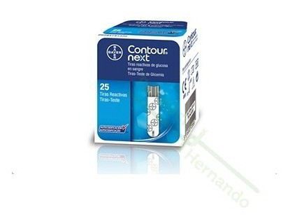 Bandes de Test de Glucose Contour Next 25 unités