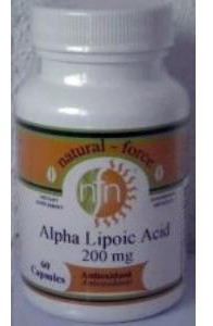 Alpha-lipoïque 200mg d&#39;acide. 60cap.