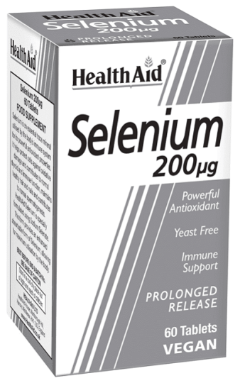 Sélénium 200mcg. 60comp. Health Aid