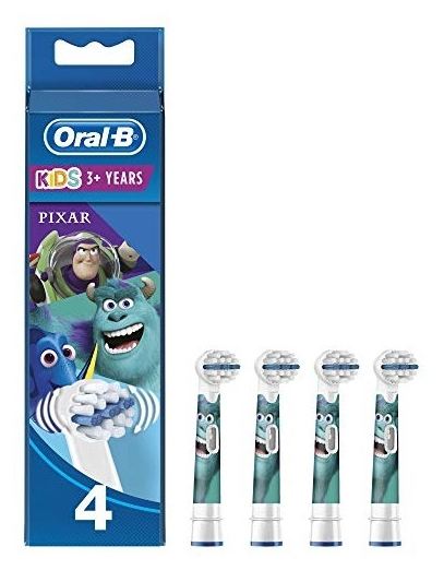 Remplacement pour brosse à dents électrique Pixar 4 pièces