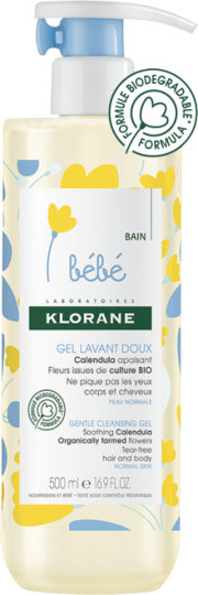 Gel Nettoyant Doux au Calendula Apaisant Bébé 500 ml