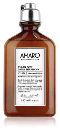 Amaro All in One Daily Shampoo N1924 cheveux / barbe / corps 250 ml