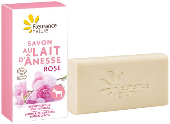 Savon au lait d&#39;ânesse Parfum à la rose