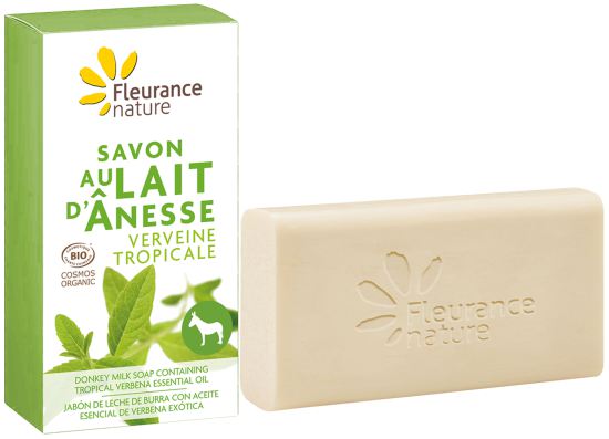 Savon au lait d&#39;ânesse à l&#39;huile essentielle de verveine exotique