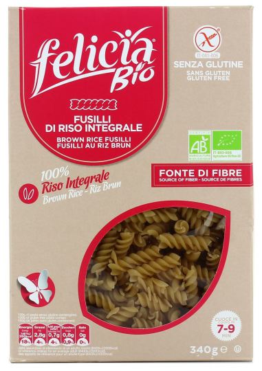 Pâtes Fusilli Riso Integrale 340 gr