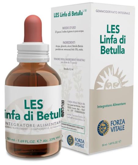 Les lymphatique lymphe Betulla Di Birch 50ml.