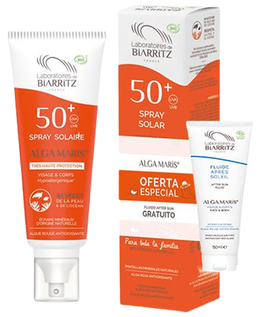 Spray solaire visage et corps Spf50+ 150 ml + après-soleil 30 ml