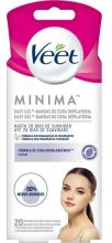 Bandes de cire dépilatoire faciale minimale hypoallergénique 20 unités